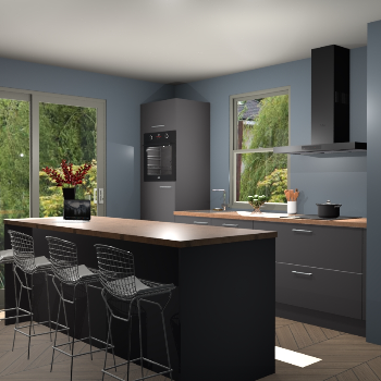 Onyxgrijze keuken Toulouse 50499