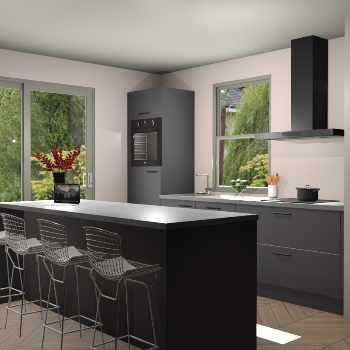 Onyxgrijze keuken Toulouse 50514