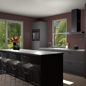 Onyxgrijze keuken Toulouse 50515