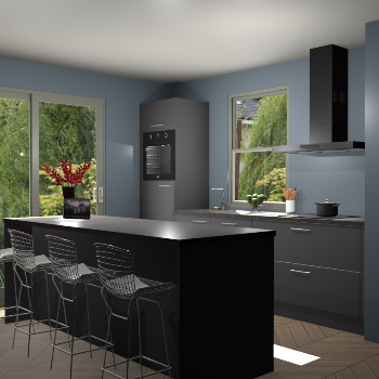 Onyxgrijze keuken Toulouse 50546