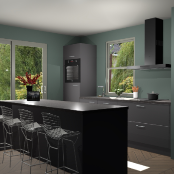 Onyxgrijze keuken Toulouse 50547