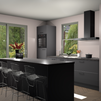 Onyxgrijze keuken Toulouse 50549