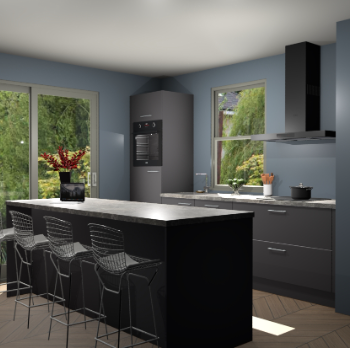 Onyxgrijze keuken Toulouse 50595