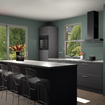 Onyxgrijze keuken Toulouse 50596