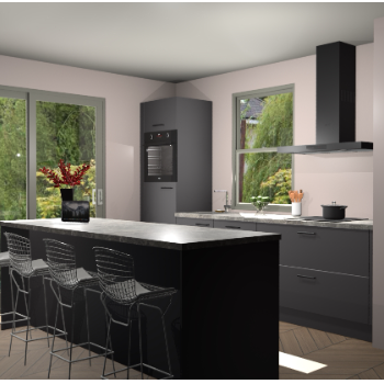 Onyxgrijze keuken Toulouse 50598