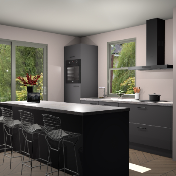 Onyxgrijze keuken Toulouse 50619