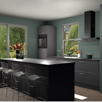 Onyxgrijze keuken Toulouse 50626