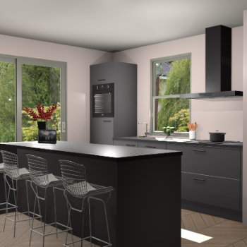 Onyxgrijze keuken Toulouse 50629