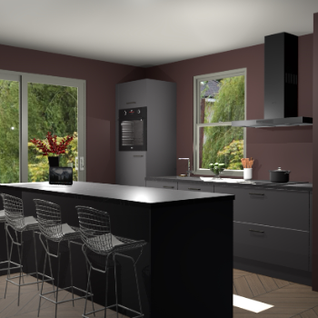 Onyxgrijze keuken Toulouse 50630