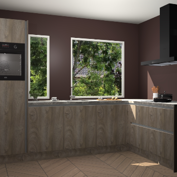 Cantaro eiken greeploze keuken Cannes 71787