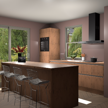 Astoria Eiken greeploze keuken Toulouse 50746