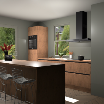 Astoria Eiken greeploze keuken Toulouse 50751