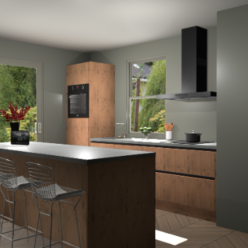 Astoria Eiken greeploze keuken Toulouse 50814