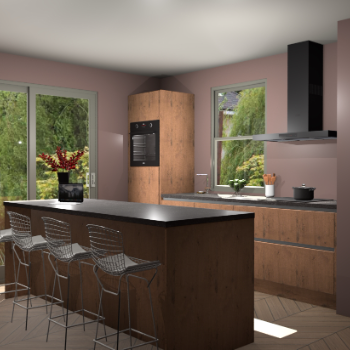 Astoria Eiken greeploze keuken Toulouse 50858