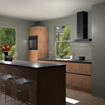 Astoria Eiken greeploze keuken Toulouse 50861