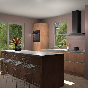 Astoria Eiken greeploze keuken Toulouse 50882