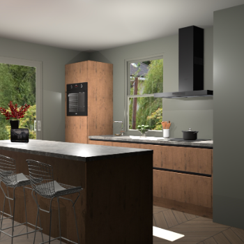 Astoria Eiken greeploze keuken Toulouse 50885