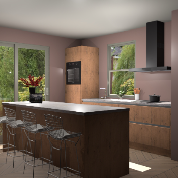 Astoria Eiken greeploze keuken Toulouse 50895