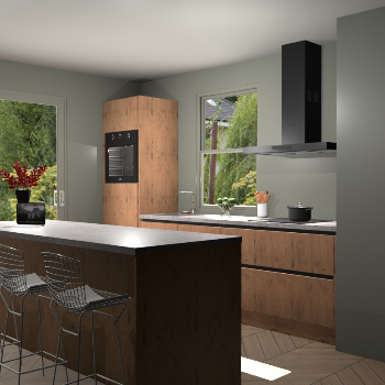 Astoria Eiken greeploze keuken Toulouse 50898