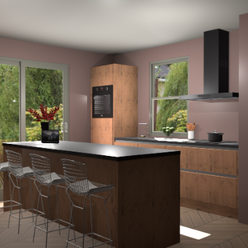 Astoria Eiken greeploze keuken Toulouse 50909