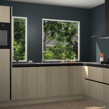 Vuren greeploze keuken Cannes 72637