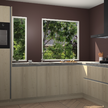 Vuren greeploze keuken Cannes 72688