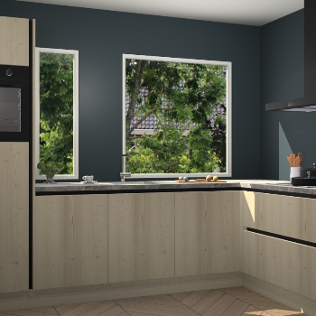 Vuren greeploze keuken Cannes 72691