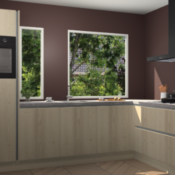 Vuren greeploze keuken Cannes 72694