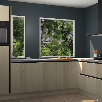 Vuren greeploze keuken Cannes 72697