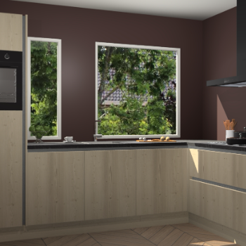 Vuren greeploze keuken Cannes 72700