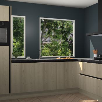 Vuren greeploze keuken Cannes 72703