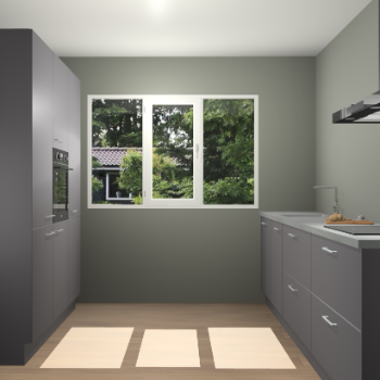 Onyxgrijze keuken Bytom 54114