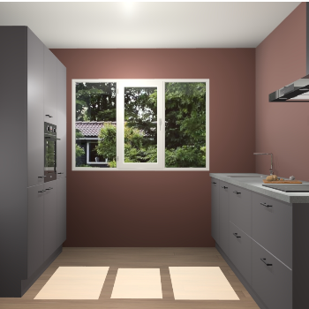 Onyxgrijze keuken Bytom 54117