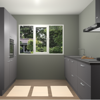 Onyxgrijze keuken Bytom 54120