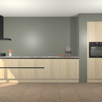 Vuren greeploze keuken Calgary 86783