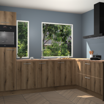 Goud eiken keuken Cannes 71829