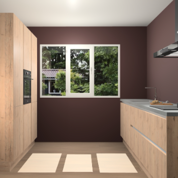 Madera Natuur greeploze keuken Bytom 54346