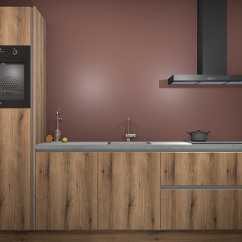 Goud Eiken greeploze keuken Tokelau 44175