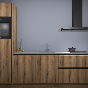 Goud Eiken greeploze keuken Tokelau 44180