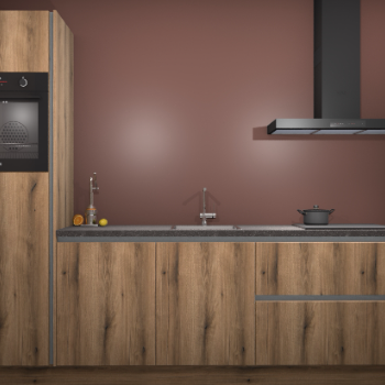 Goud Eiken greeploze keuken Tokelau 44330