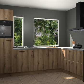 Goud eiken keuken Cannes 71854