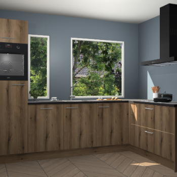 Goud eiken keuken Cannes 71868