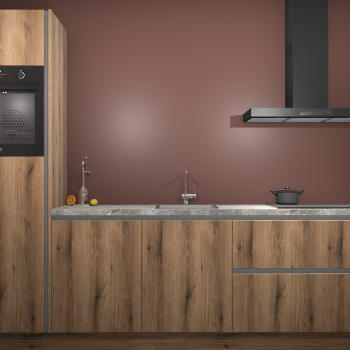 Goud Eiken greeploze keuken Tokelau 44315