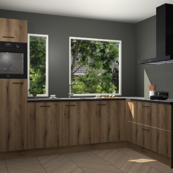 Goud eiken keuken Cannes 71872