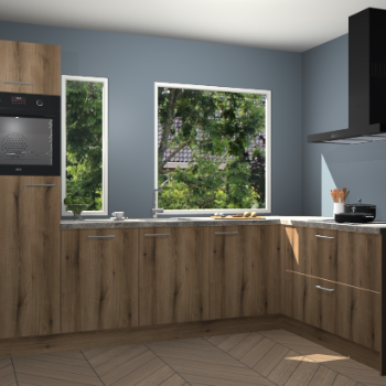 Goud eiken keuken Cannes 71881