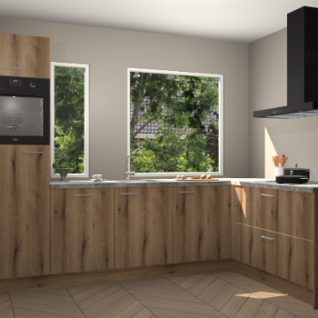 Goud eiken keuken Cannes 71882