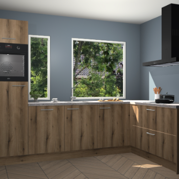 Goud eiken keuken Cannes 71887