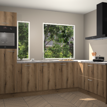 Goud eiken keuken Cannes 71888