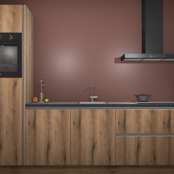 Goud Eiken greeploze keuken Tokelau 44358