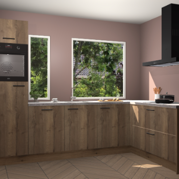 Goud eiken keuken Cannes 71890